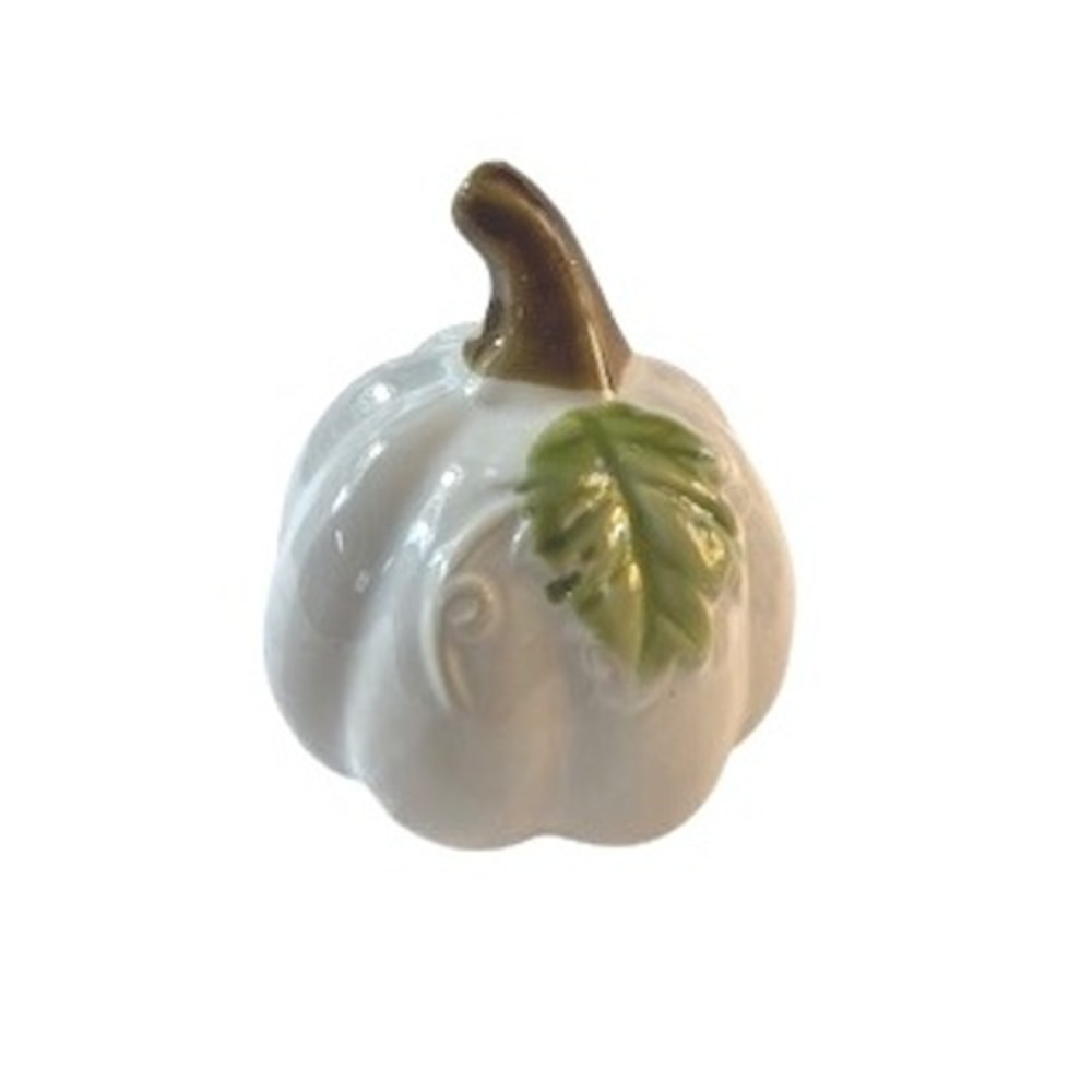 Ceramic Pumpkin‎ Figurine Small Table Decor Neutral Fall Thanksgiving Decoration